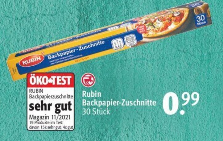 Rossmann Rubin Backpapier-Zuschnitte 30 stuck Angebot