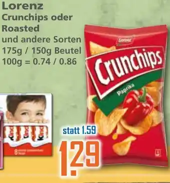 Klaas und Kock Lorenz Crunchips oder Roasted 175/150g Beutel Angebot