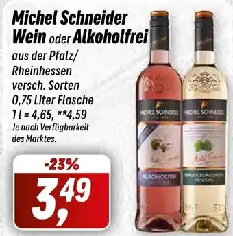 Simmel Michel Schneider Wein oder Alkoholfrei 750ml Angebot