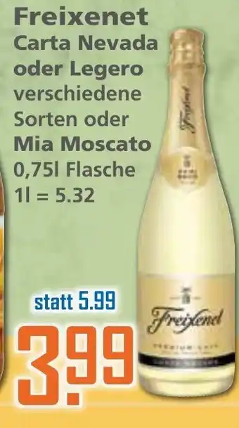 Klaas und Kock Freixenet Carta Nevada oder Legero oder Mia Moscato 0,75L Angebot