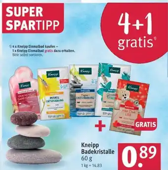 Rossmann Kneipp Badekristalle 60 g Angebot