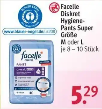 Rossmann Facelle Diskret Hygiene-Pants Super Größe M oder L je 8 - 10 Stück Angebot