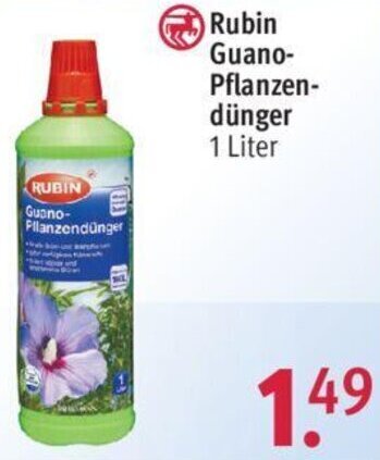 Rossmann RUBIN Guano-Pllanzendünger 1L Angebot