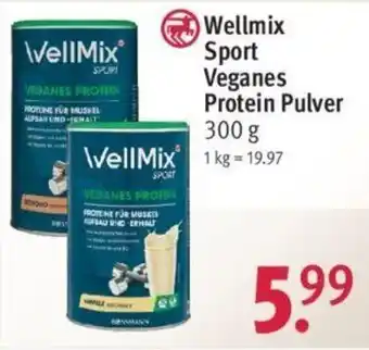 Rossmann Wellmix Sport Veganes Protein Pulver 300 g Angebot