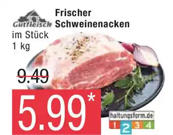 Marktkauf Gutfleisch Frischer Schweinenacken im Stück 1kg Angebot