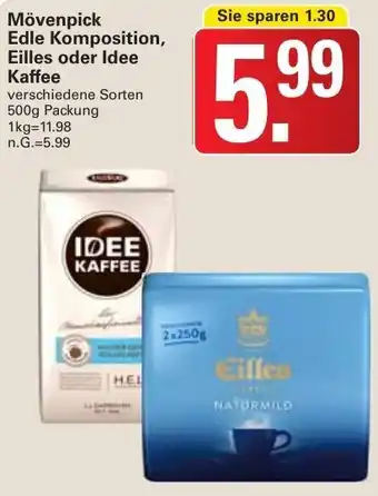 WEZ Mövenpick Edle Komposition, Eilles oder Idee Kaffee 500 g Packung Angebot