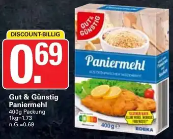 WEZ Gut & Günstig Paniermehl 400g Packung Angebot