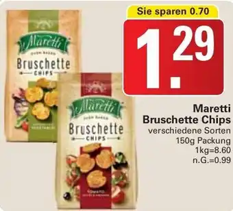 WEZ Maretti Bruschette Chips 150g Packung Angebot