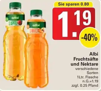 WEZ Albi Fruchtsäfte und Nektare 1Ltr. Flasche Angebot