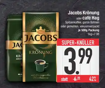 E-Center Jacobs Krönung oder Café Hag 500g Angebot