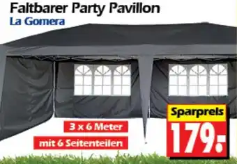 Wreesmann Faltbarer Party Pavillon La Gomera 3 x 6 Meter Angebot