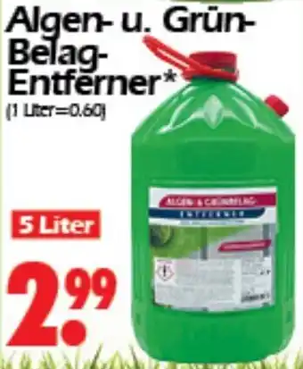 Wreesmann Algen- u. Grün-Belag-Entferner 5 Liter Angebot