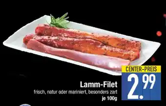 E-Center Lamm-Filet je 100g Angebot