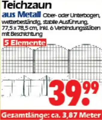 Wreesmann Teichzaun aus Metall Angebot