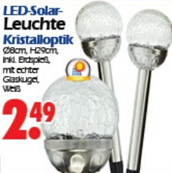 Wreesmann LED-Solar-Leuchte Kristalloptik Angebot