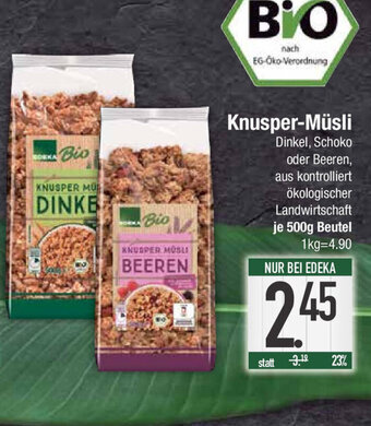 E-Center Knusper-Müsli Angebot
