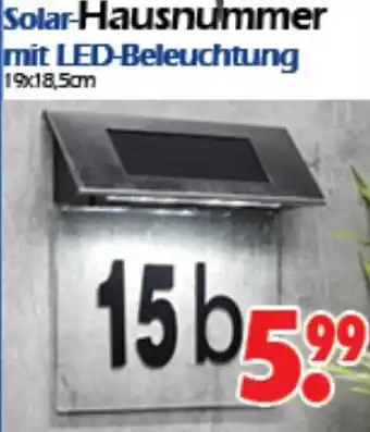 Wreesmann Solar-Hausnummer mit LED-Beleuchtung Angebot