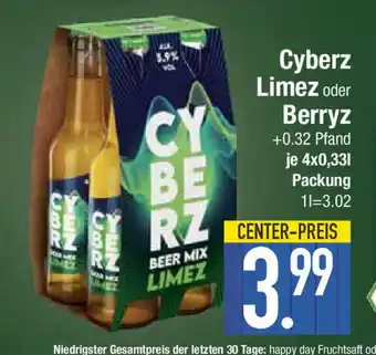 E-Center Cyberz Limez oder Berryz  4x0,33l Angebot