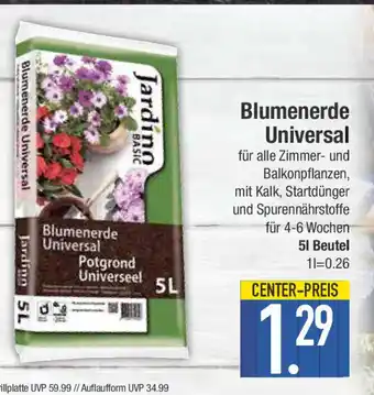 E-Center Blumenerde Universal Angebot