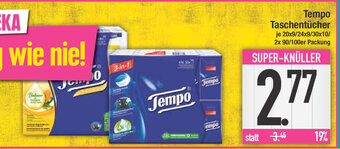 E-Center Tempo Taschentücher Angebot