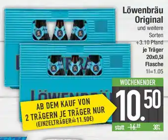 E-Center Löwenbräu Original 20x0,5L Angebot