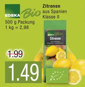 Marktkauf EDEKA Bio Zitronen 500g Angebot
