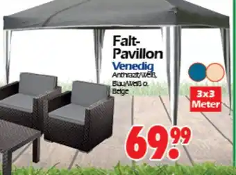 Wreesmann Falt-Pavillon Venedig 3x3 Meter Angebot