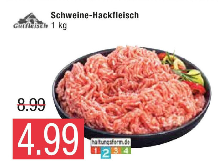 Marktkauf Gutfleisch Schweine-Hackfleisch 1kg Angebot