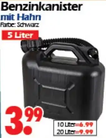 Wreesmann Benzinkanister mit Hahn 5 Liter Angebot