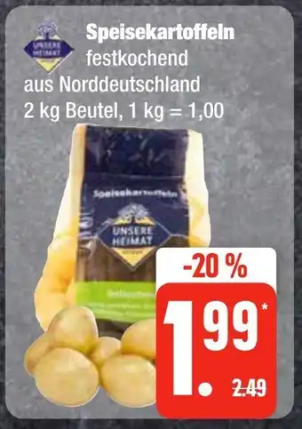 Edeka Frischemarkt Speisekartoffeln festkochend 2 kg Angebot