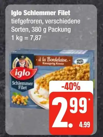 Edeka Frischemarkt iglo Schlemmer Filet 380g Angebot