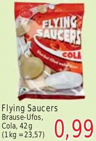 Wiglo Wunderland Flying Saucers Brause-Ufos, Cola, 42 g Angebot