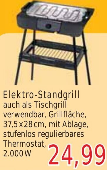 Wiglo Wunderland Elektro-Standgrill Angebot