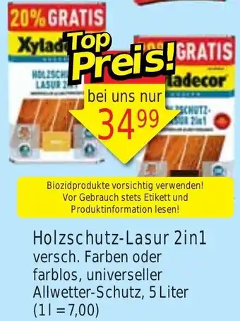 Wiglo Wunderland Holzschutz-Lasur 2in1 Angebot