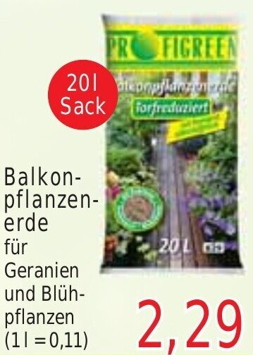 Wiglo Wunderland Balkon-pflanzenerde 20 L Sack Angebot