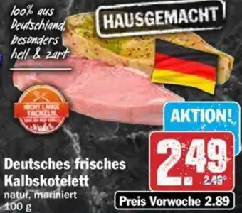 Hit Deutsches frisches Kalbskotelett 100 g Angebot