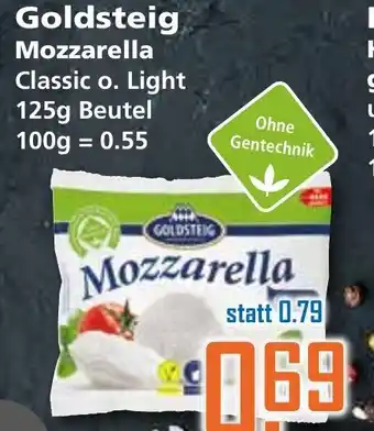 Klaas und Kock Goldsteig Mozzarella 125g Beutel Angebot