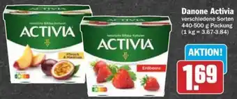 Hit Danone Activia 440-500 g Packung Angebot