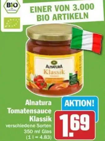 Hit Alnatura Tomatensauce Klassik 350 ml Glas Angebot
