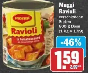 Hit Maggi Ravioli 800 g Dose Angebot