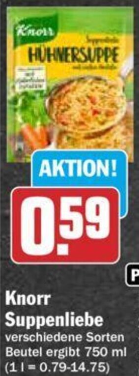 Hit Knorr Suppenliebe 750 ml Angebot