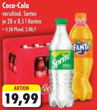 Lösch Depot Coca-Cola 20 x 0,5 L Kasten Angebot