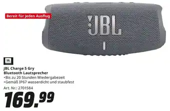 MediaMarkt JBL Charge 5 Gry Bluetooth Lautsprecher Angebot