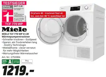 MediaMarkt MIELE TCF 770 WP D LW Wärmepumpentrockner Angebot