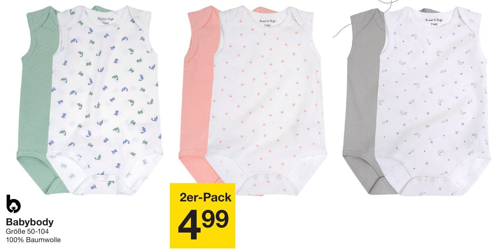 Zeeman Babybody Größe 50-104 Angebot