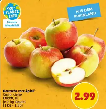 PENNY Deutsche rote Äpfel* 2 kg Neutel Angebot