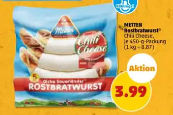 PENNY METTEN Rostbratwurst* 450-g-Packung Angebot