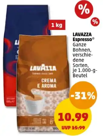 PENNY LAVAZZA Espresso* je 1.000-g-Beutel Angebot