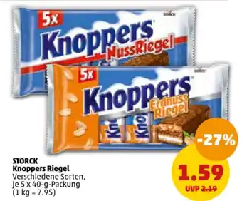 PENNY STORCK Knoppers Riegelje 5 x 40-g-Packung Angebot