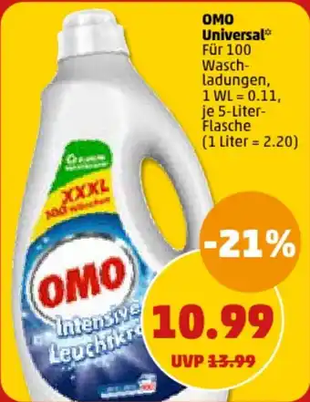 PENNY OMO Universal je 5-Liter-Flasche Angebot